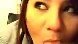 real amateur babe has a dick to suck on pov